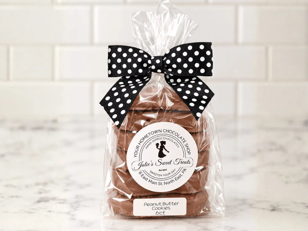 Chocolate Dipped Peanut Butter Cookies