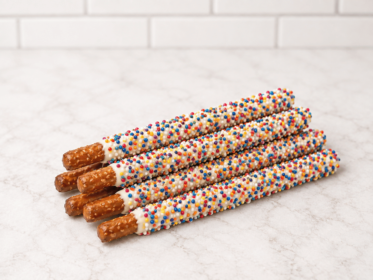Chocolate Dipped Pretzel Rods