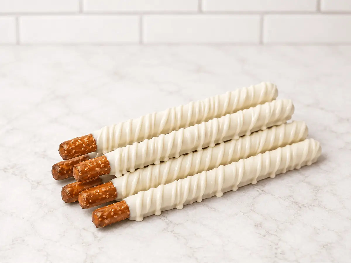 Chocolate Dipped Pretzel Rods